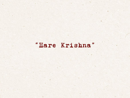 Hare Krishna