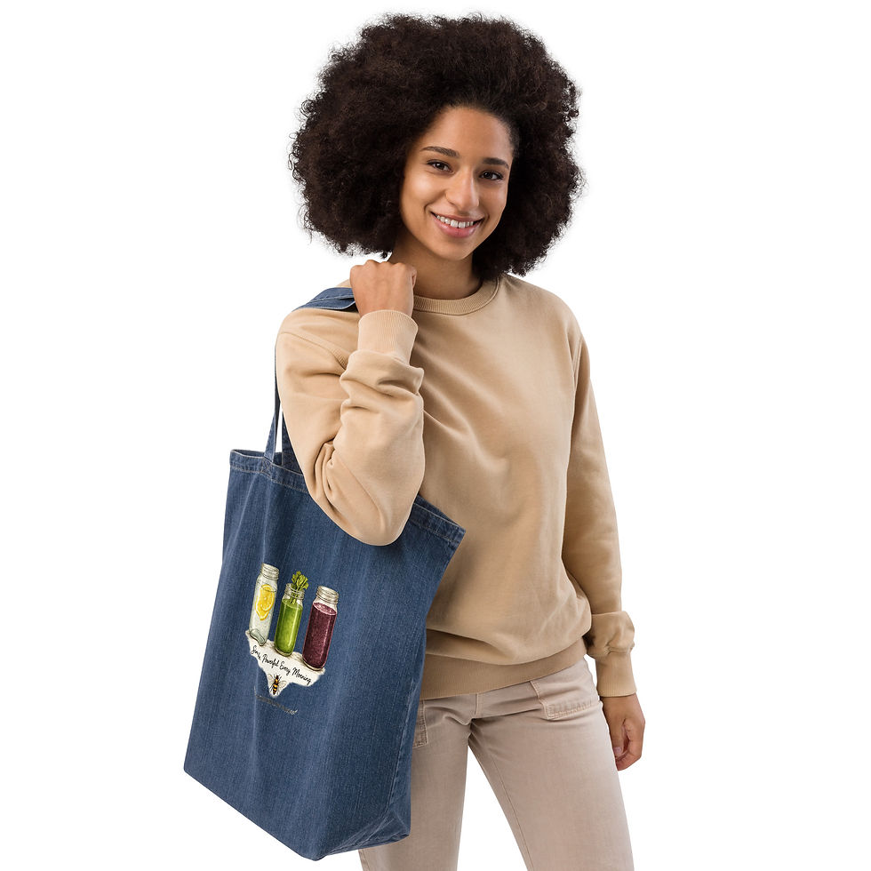 Thumbnail: MM Morning Cleanse XL Organic Denim Tote Bag
