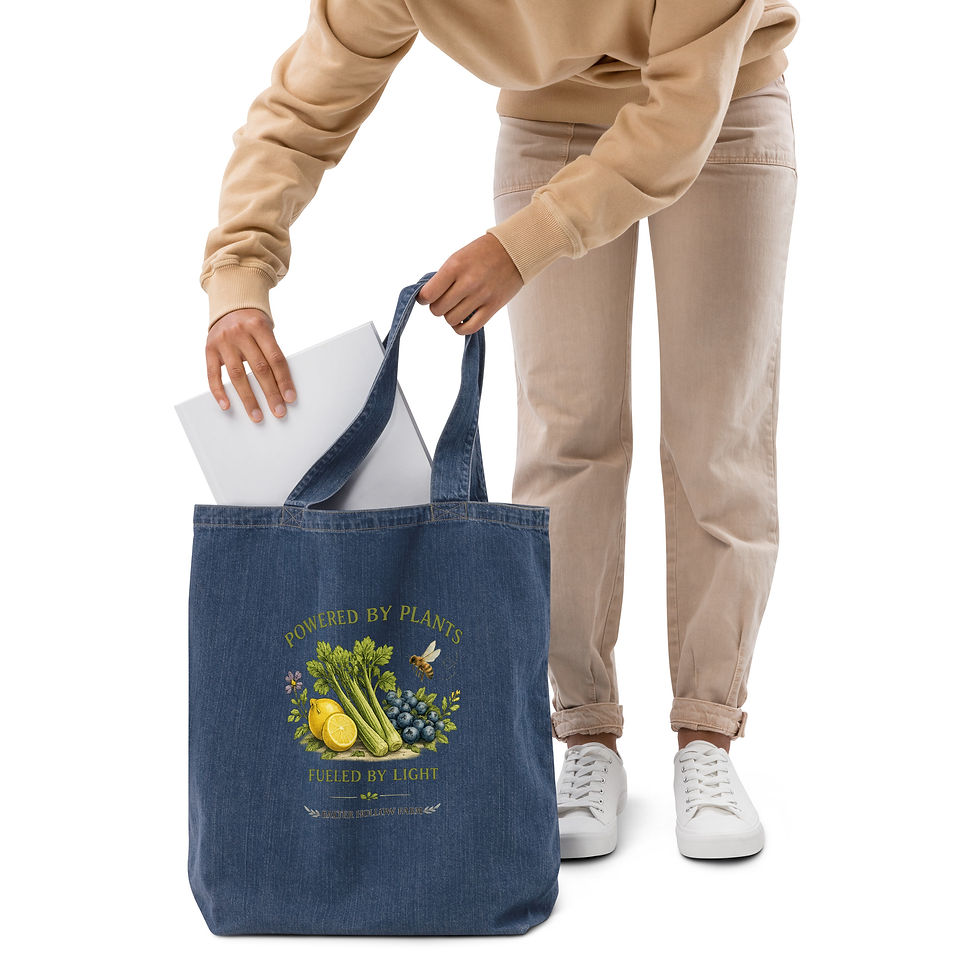 Thumbnail: Powered By Plants XL Organic Denim Tote Bag