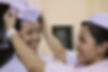 two REACH female students laughing
