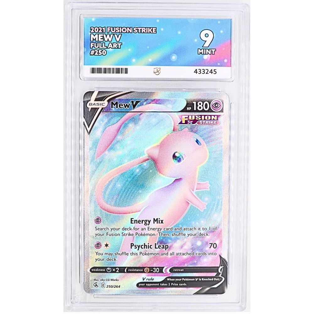 Mew V - Fusion Strike - 250/264 - ACE Mint 9