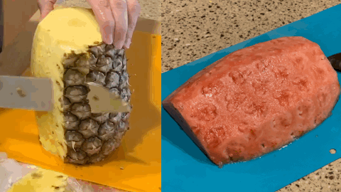 How to: cut fresh pineapple