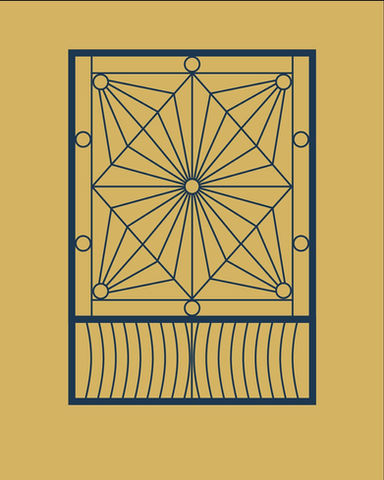 Pajęczaki - wzór furtki prl