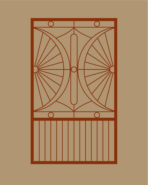 Wzór furtki prl w ramach projektu Furtki Ponidzia / Anna Kargol