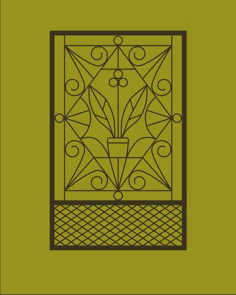 Wzory kwiatowe / furtka prl