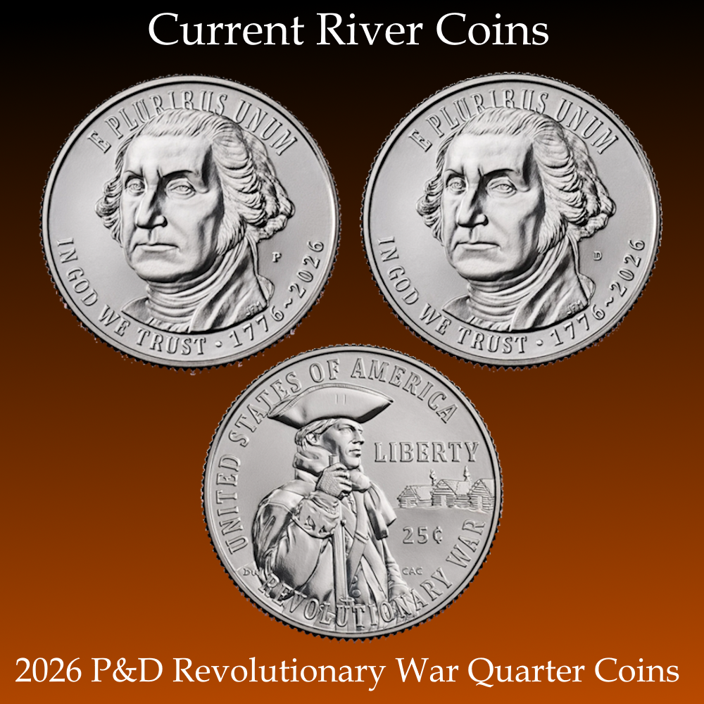 2026-P&D Revolutionary War Quarter Dollar BU Mint State 2 Coin Set