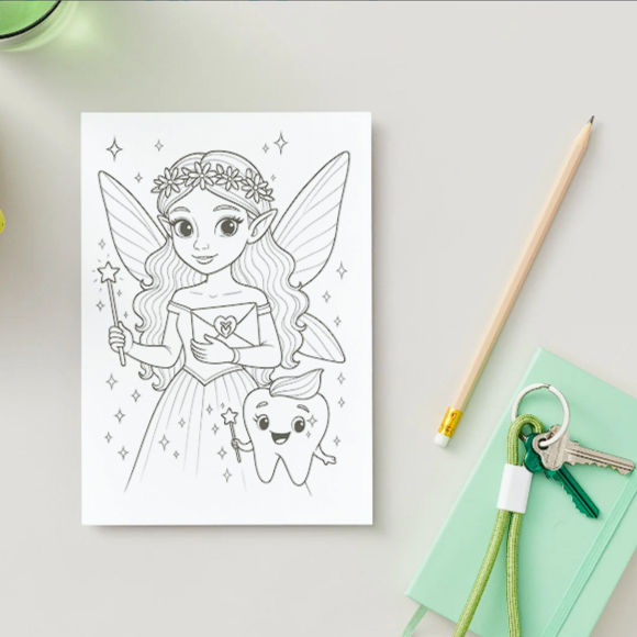 Thumbnail: Magical Tooth Fairy coloring book