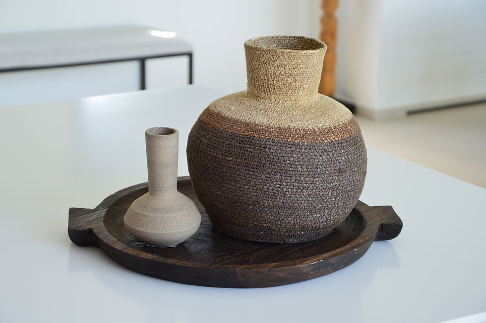 Miniature : Plateau rond en bois 