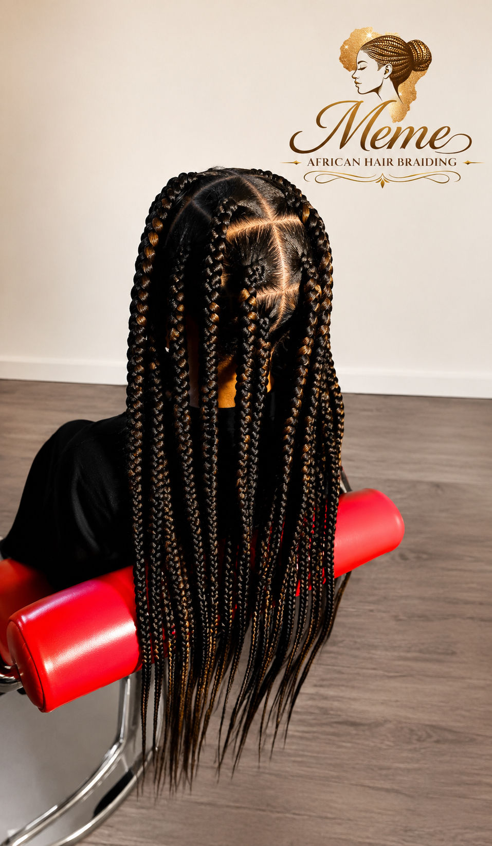 Large Box Braids by Meme African Hair Braiding in Raleigh, NC