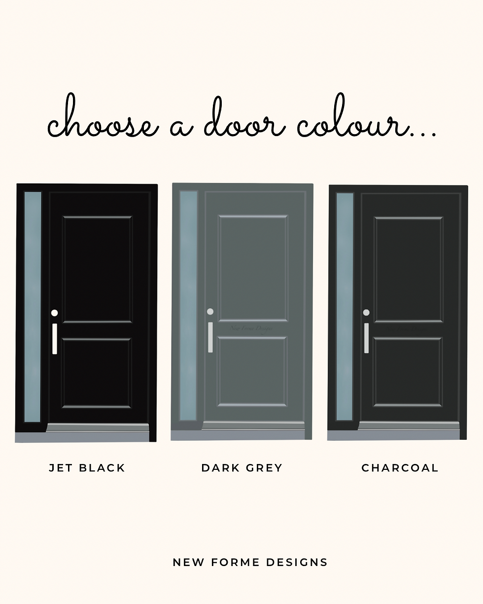 Thumbnail: Modern Front Door Print - Snake Plants