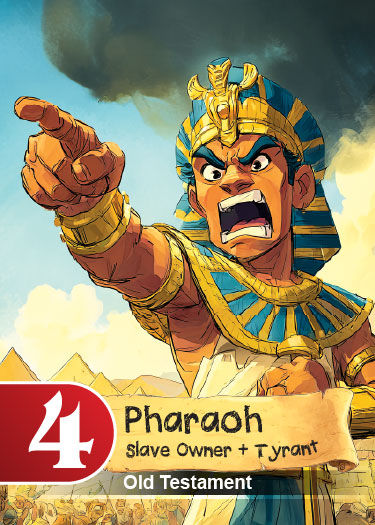 Pharaoh Bible Story - Bible Card Game with Free Coloring Page!