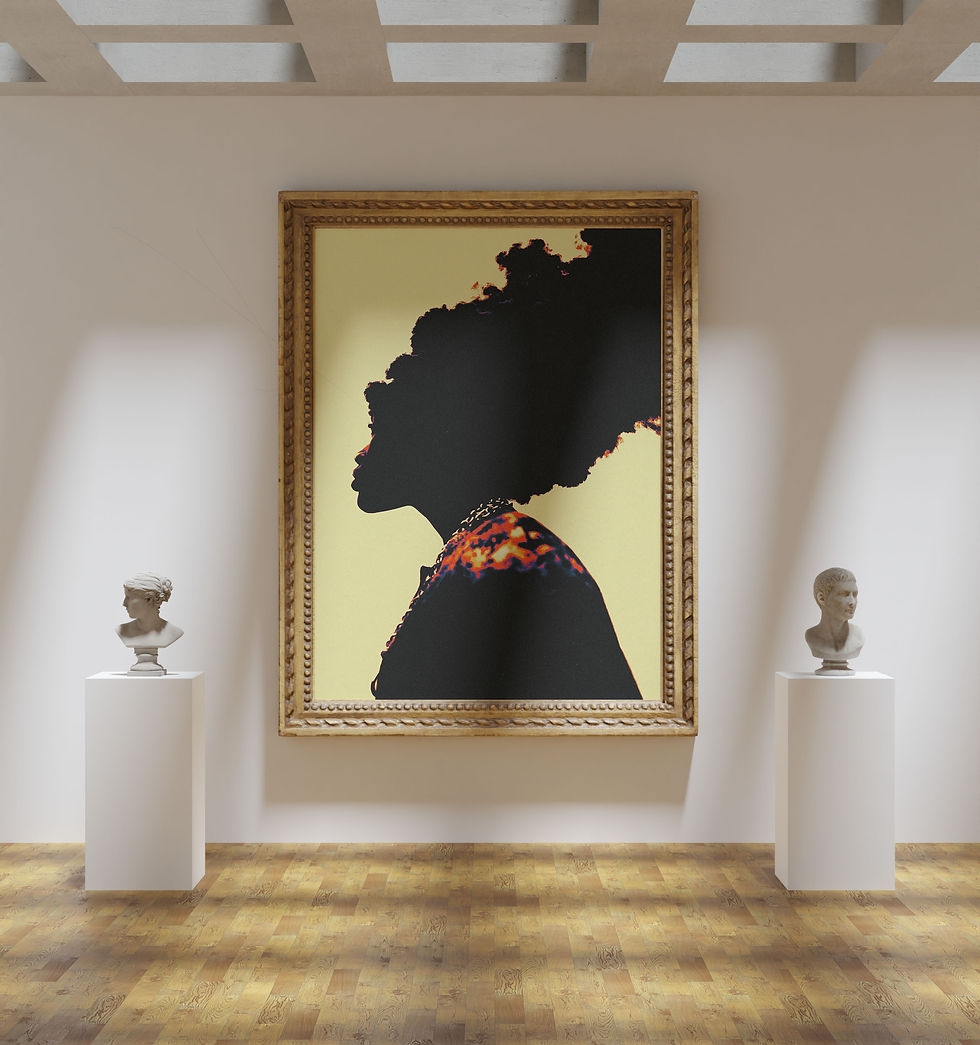 Thumbnail: Ignited, Surreal Collage Art Print By Shaylin Wallace