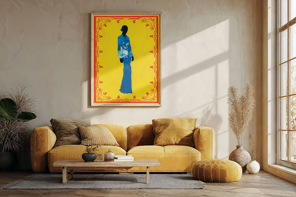 Thumbnail: Idol, Surreal Collage Art Print By Shaylin Wallace