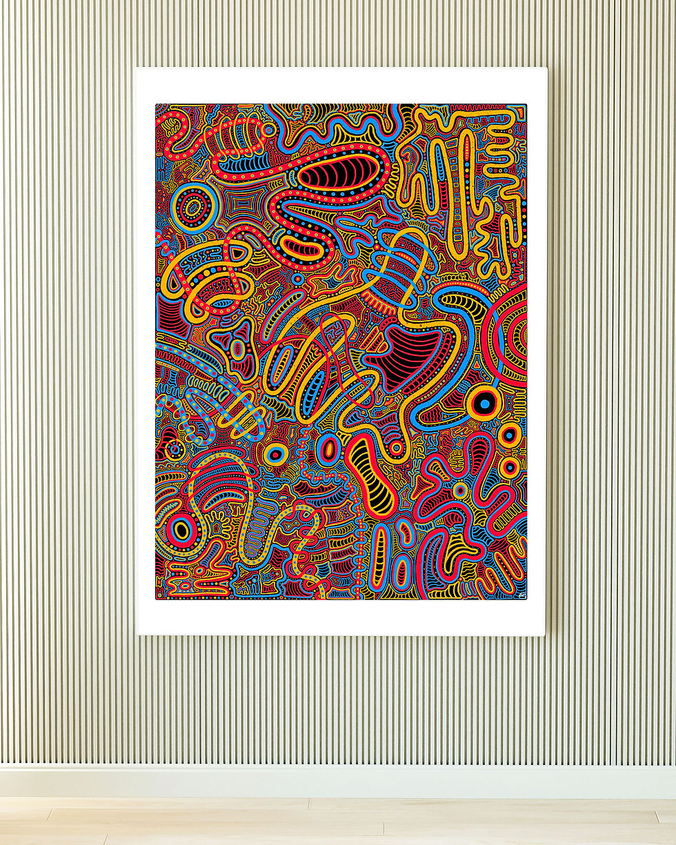 Marvelous Doodle, Abstract Doodle Art Drawing Print By Shaylin Wallace
