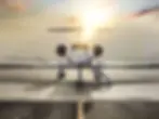 Citation Soverign from our aircraft fleet on runway at sunset