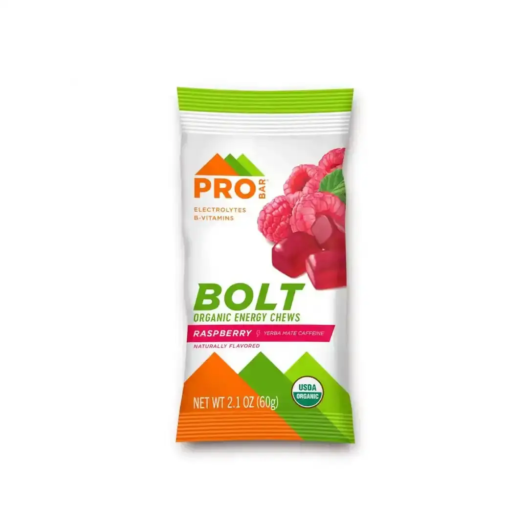 Gomitas Energéticas Orgánicas BOLT® + Cafeína Raspberry