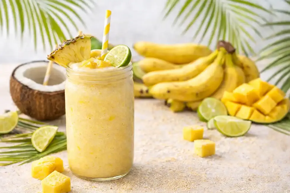 Batido Tropical Playero con Agua de Pipa y Nuun