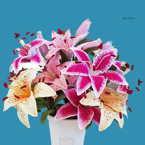 3 Lily Bundle - Stargazer Lily, Tiger Lily Pink & Yellow | Pippa