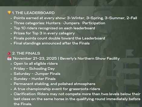 🌟Two Ways to Celebrate the End of the Beverly Show Circuit🌟