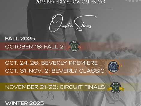 🍂 October is Here – Let’s Ride Into an Exciting Season at Beverly!