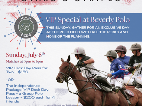 Stars & Stripes Polo Sunday FINALS - July 6
