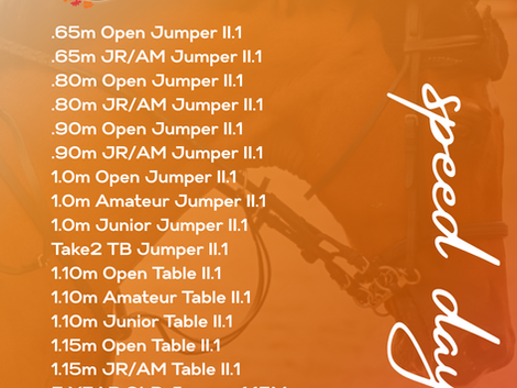 ✨ Spotlight on the Schedule - All Heights for All Riders at Premiere & Classic✨