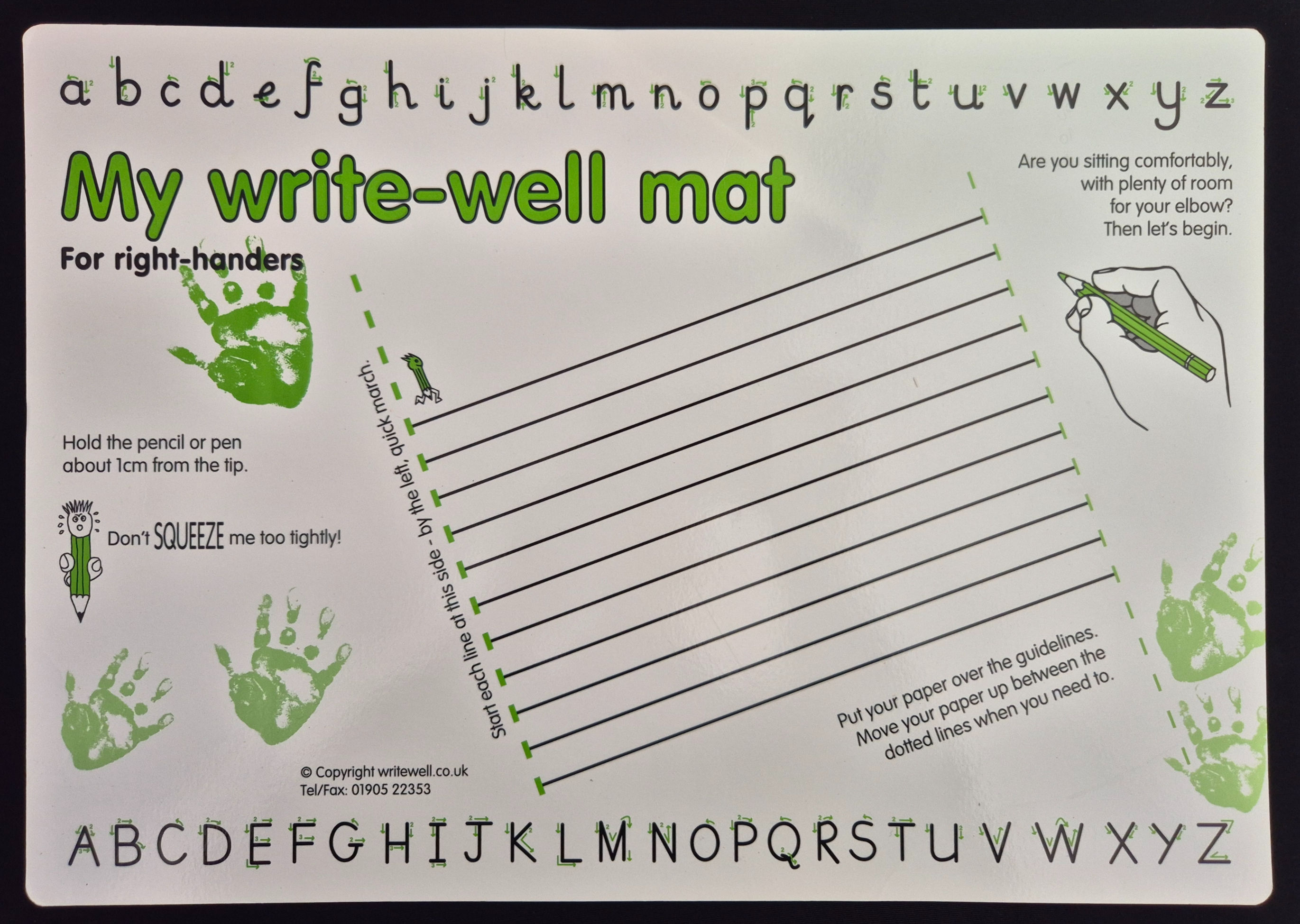 Write-Well Mat – Handwriting Support for Children