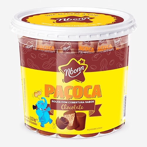 PAÇOCA ROLHA CHOC P. NUTRI BONN