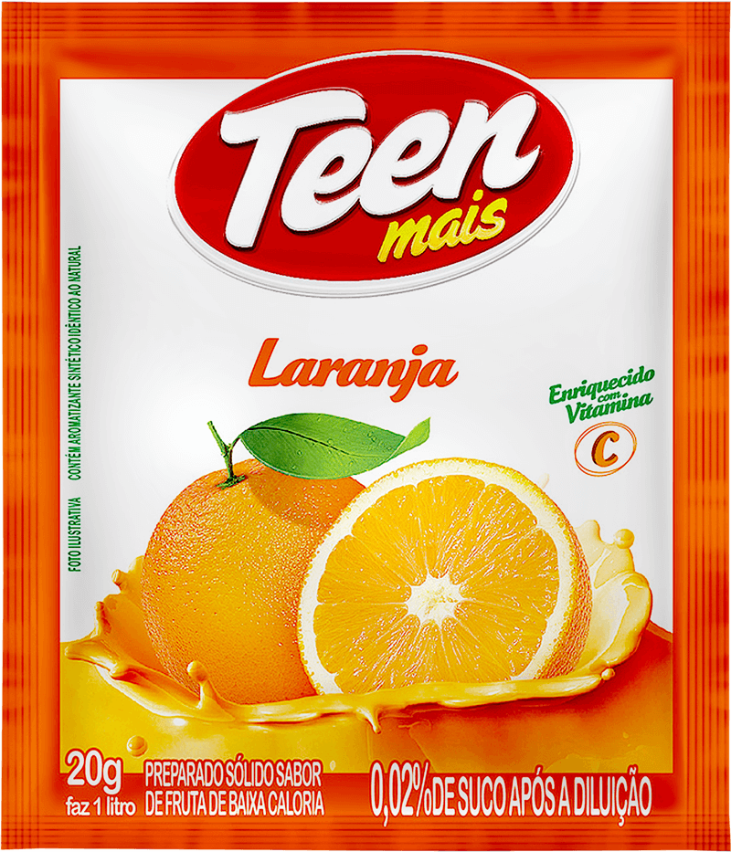 SUCO EM PÓ TEEN LARANJA