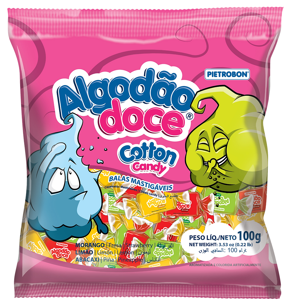 BALA ALGODAO DOCE 600G