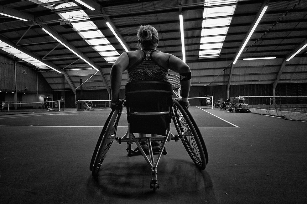 Lucy Shuker in training