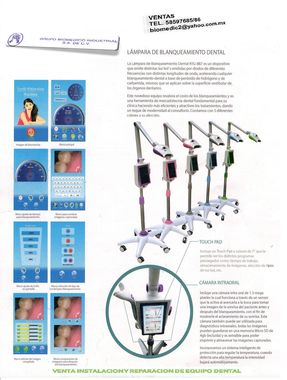 Miniatura: LAMPARA DE BLANQUEAMIENTO DENTAL PORTATIL
