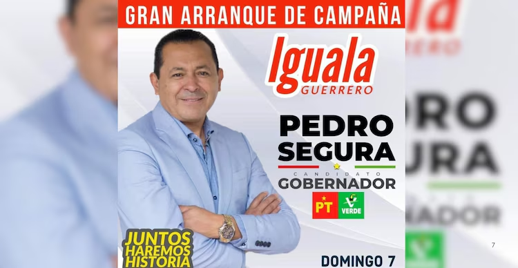 Por medio de redes sociales se difundió un video en el que aparece Pedro Segura pindiendo a Los Alegres del Barranco cantar un narcocorrido dedicado al líder del CJNG, Nemesio Oseguera Cervantes, alias “El Mencho”, quien fue abatido el pasado 22 de febrero.