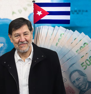 Noroña presume donación por 64 mil pesos a Cuba; transferencia aparece como ‘devuelta’