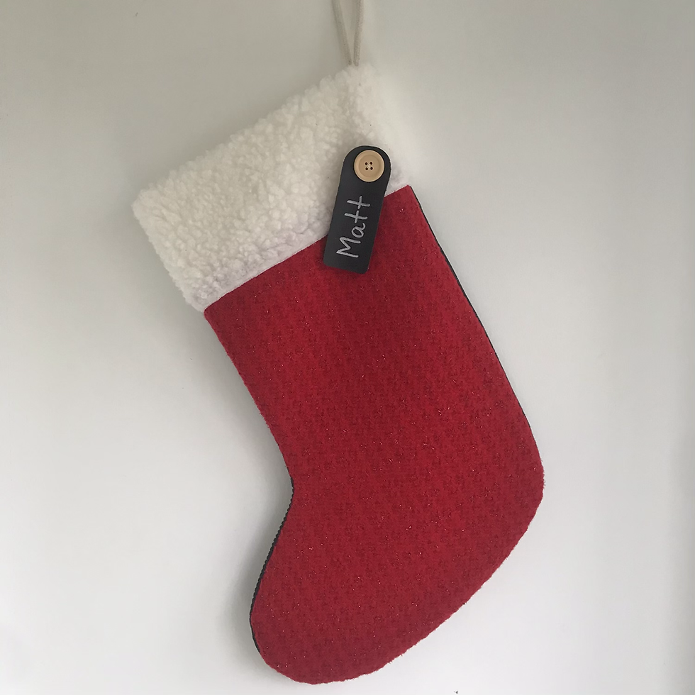 Thumbnail: Large Red & Blue Personalised stockings