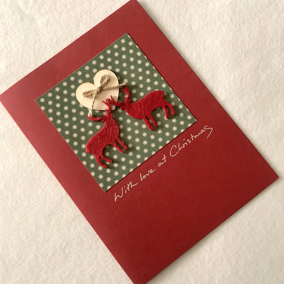 Thumbnail: Handmade Christmas cards....Stags/reindeer
