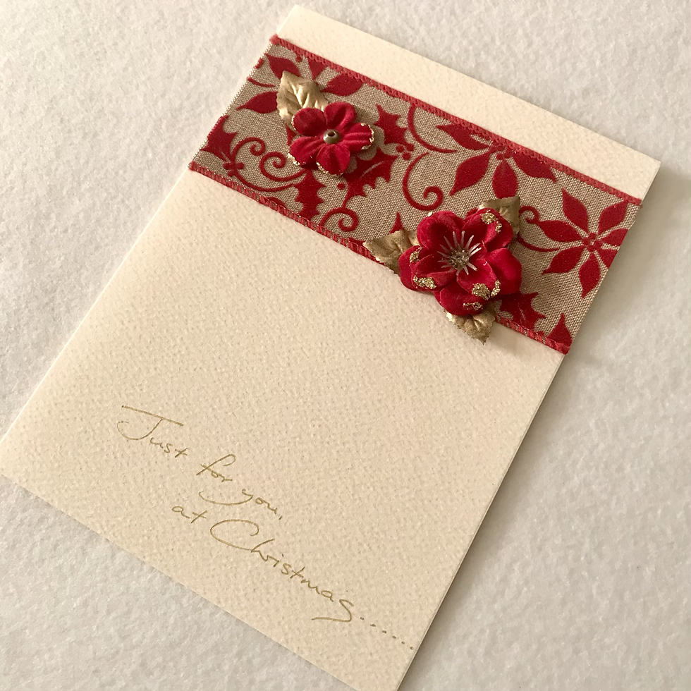 Thumbnail: Handmade Christmas cards....Hearts/roses