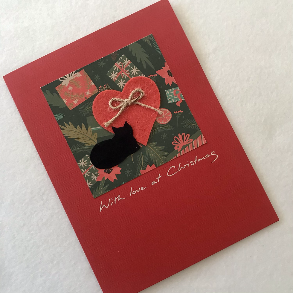 Thumbnail: Handmade cards....Cats/hearts