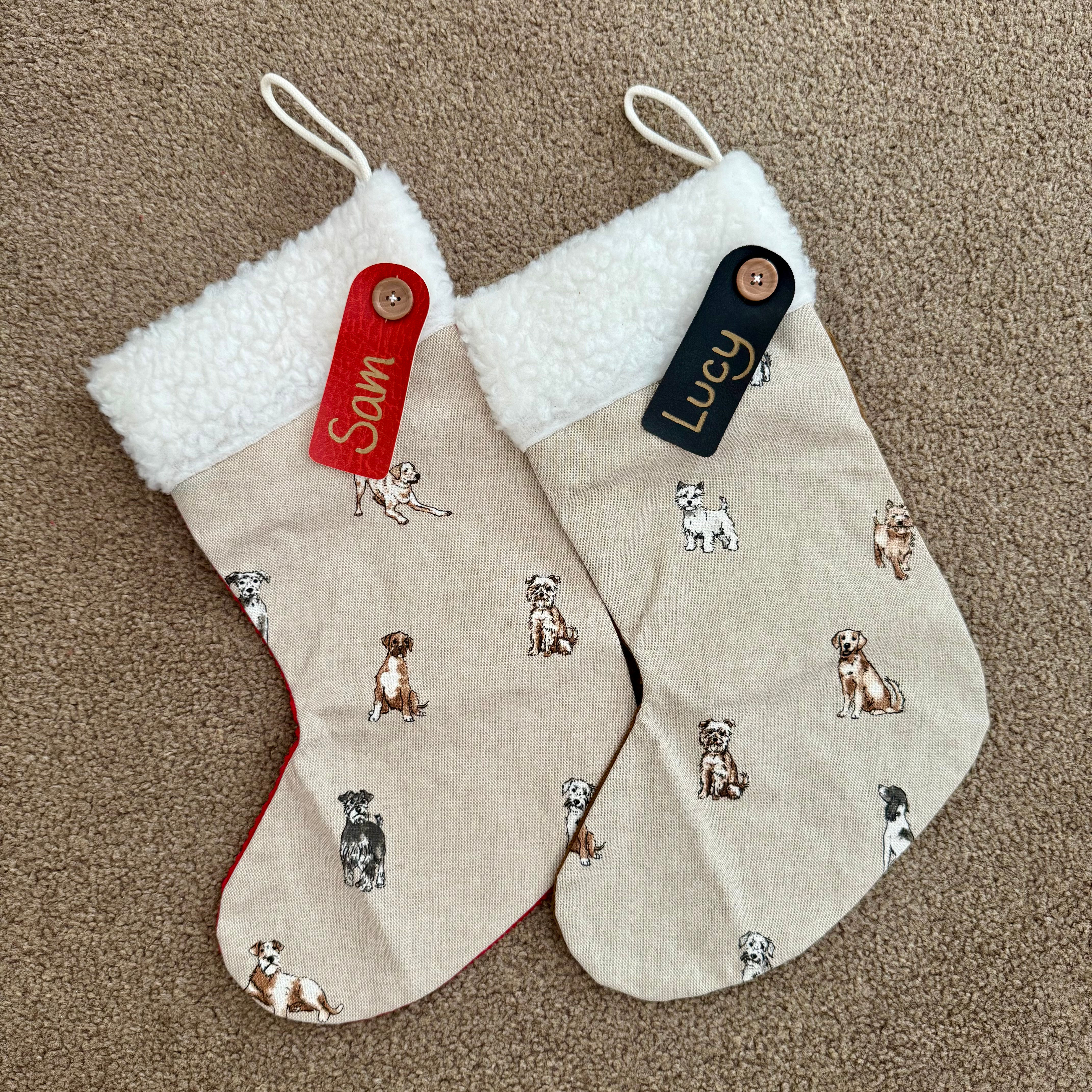 Small Personalised stocking - Dog ( mixed breeds)