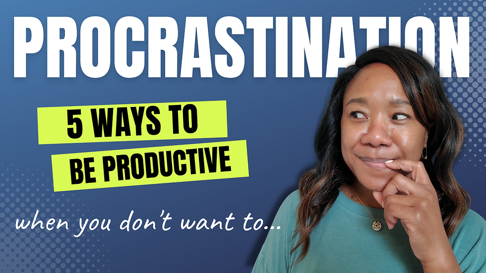 5 ways to beat procrastination!
