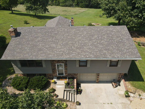 Roofers near Lecompton, KS installed new roof. 
