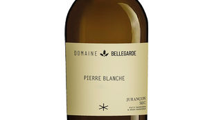 A bottle of Domaine Bellegarde Pierre Blanche Jurançon Sec