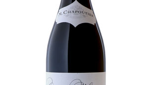 A bottle of M.Chapoutier red Crozes-Hermitage wine
