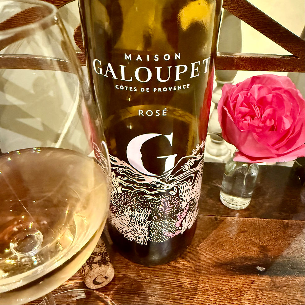 A bottle G de Galoupet Côtes de Provence Rosé wine