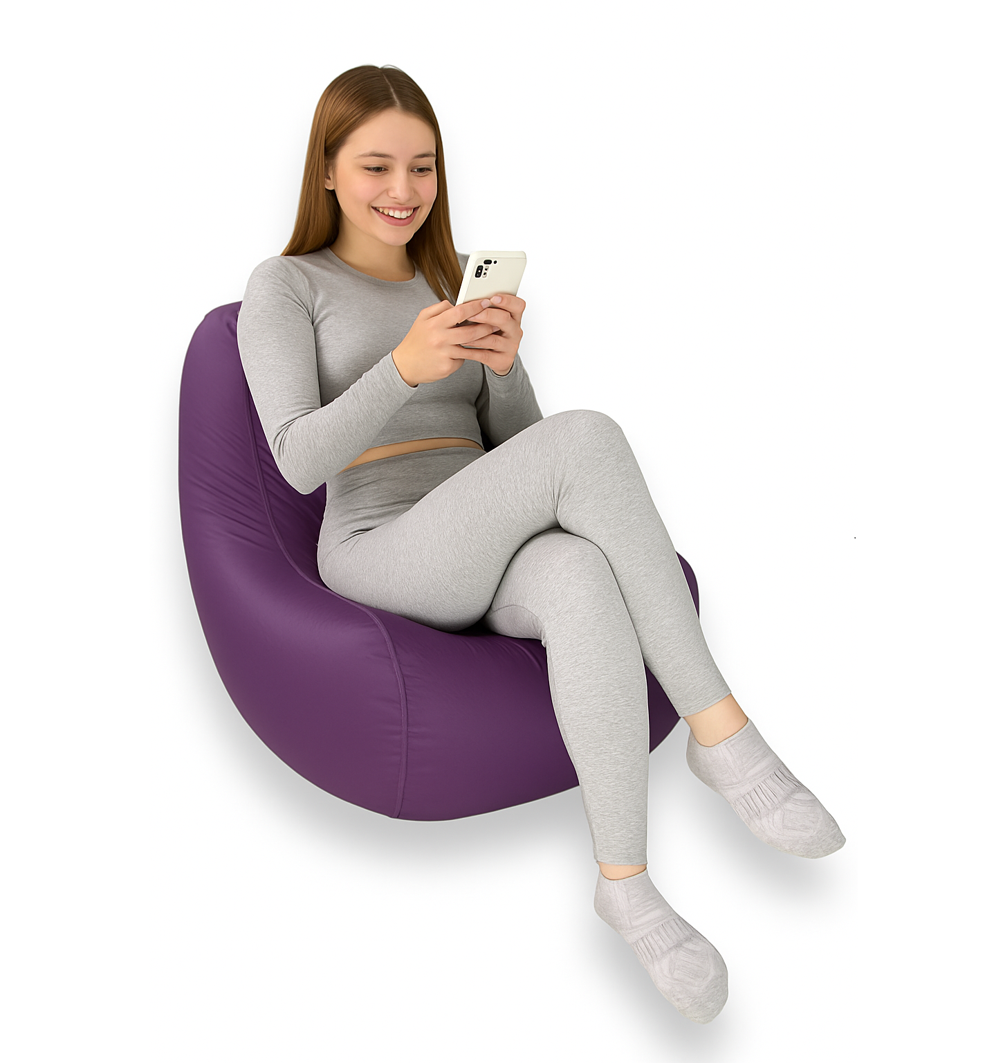 Sillón Puff Frijolito. Ideal Para Personas De Hasta 80 kg