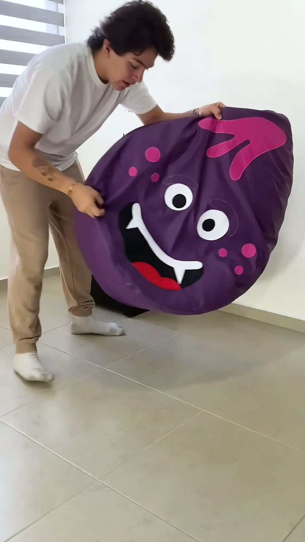 Miniatura: Sillón Puff Purplecanine Monster. Ideal Para Personas De Hasta 80 Kg