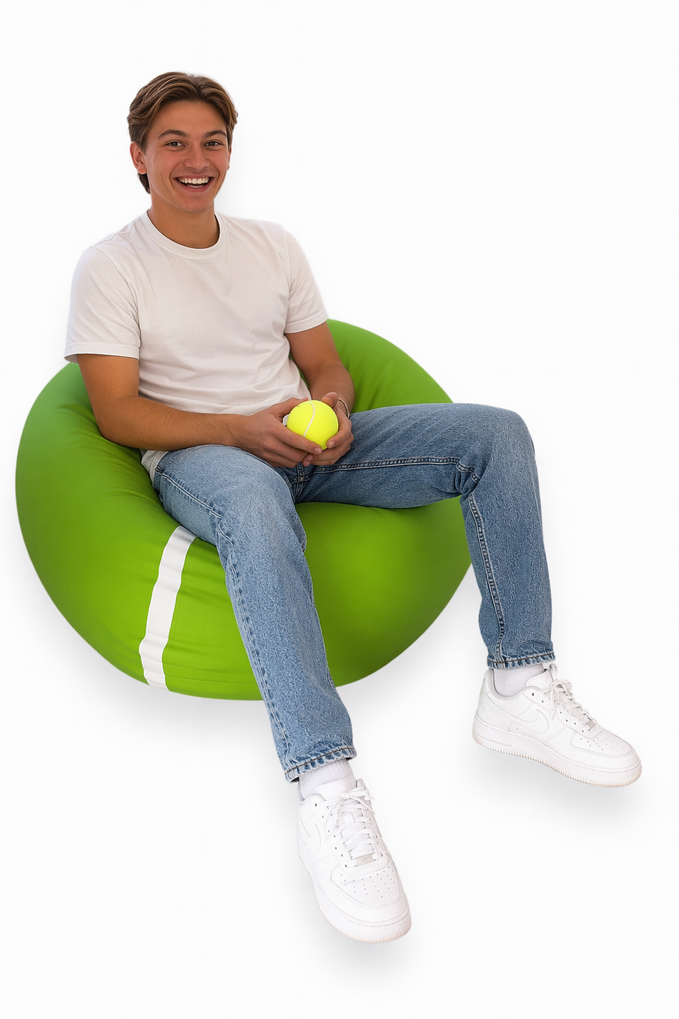 Miniatura: Sillón Puff Pelota Tenis o Pádel. Ideal Para Personas De Hasta 90 Kg