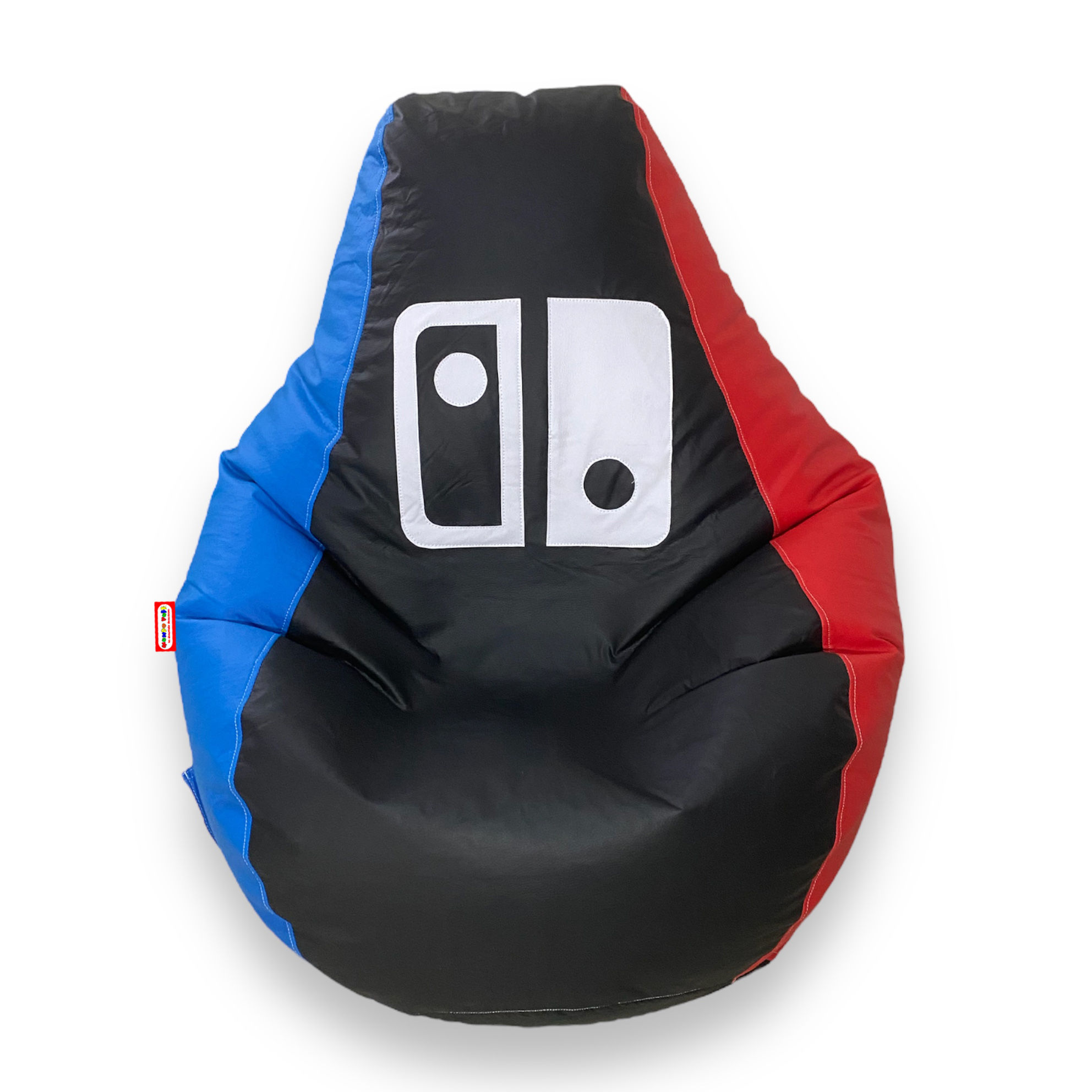 Sillón Puff Pera Game Tricolor Estándar. Soporta Hasta 80 Kilos