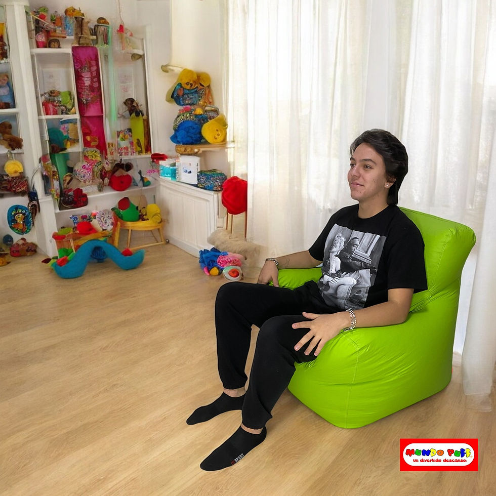 Miniatura: Puff Sillón Descansabrazos Junior. Para chicos de hasta 65 Kilos