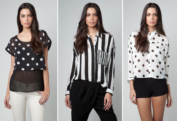 blusas combinadas con estampados